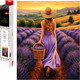 Миниатюра изображения товара Набор алмазной вышивки Феникс+ Прогулка за лавандой / 70821