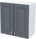 Миниатюра изображения товара Шкаф навесной для кухни Горизонт Мебель Настя 600 (графит софт)