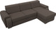 Миниатюра изображения товара Диван угловой Лига Диванов Лига-025 правый / 122888 (рогожка амур коричневый)