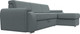Миниатюра изображения товара Диван угловой Лига Диванов Лига-025 правый / 122889 (рогожка амур серый)