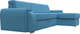 Миниатюра изображения товара Диван угловой Лига Диванов Лига-025 правый / 123476 (рогожка амур голубой)