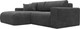 Миниатюра изображения товара Диван угловой Лига Диванов Лига-036 НПБ Классик левый / 127725L (велюр Brut 16 темно-серый)