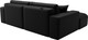 Миниатюра изображения товара Диван угловой Лига Диванов Лига-036 НПБ Классик левый / 127732L (экокожа Grifon 18 черный)