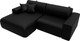 Миниатюра изображения товара Диван угловой Лига Диванов Лига-036 НПБ Классик левый / 127732L (экокожа Grifon 18 черный)
