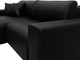 Миниатюра изображения товара Диван угловой Лига Диванов Лига-036 НПБ Классик левый / 127732L (экокожа Grifon 18 черный)