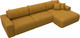 Миниатюра изображения товара Диван угловой Лига Диванов Лига-036 НПБ Классик Лонг правый / 127784 (велюр Brut 10 желтый)
