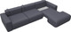 Миниатюра изображения товара Диван угловой Лига Диванов Лига-036 НПБ Классик Лонг правый / 127793 (экокожа Grifon 15 серый)