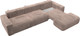 Миниатюра изображения товара Диван угловой Лига Диванов Лига-036 НПБ Классик Лонг правый / 127795 (велюр Tower 05 бежевый)
