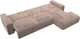 Миниатюра изображения товара Диван угловой Лига Диванов Лига-036 НПБ Классик Лонг правый / 127795 (велюр Tower 05 бежевый)