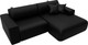 Миниатюра изображения товара Диван угловой Лига Диванов Лига-036 НПБ Классик правый / 127732 (экокожа Grifon 18 черный)