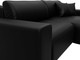 Миниатюра изображения товара Диван угловой Лига Диванов Лига-036 НПБ Классик правый / 127732 (экокожа Grifon 18 черный)
