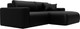 Миниатюра изображения товара Диван угловой Лига Диванов Лига-036 НПБ Классик правый / 127732 (экокожа Grifon 18 черный)
