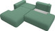 Миниатюра изображения товара Диван угловой Лига Диванов Лига-036 НПБ Модерн левый / 124699L (рогожка амур зеленый)