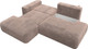 Миниатюра изображения товара Диван угловой Лига Диванов Лига-036 НПБ Модерн левый / 127775L (велюр Tower 05 бежевый)