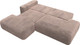 Миниатюра изображения товара Диван угловой Лига Диванов Лига-036 НПБ Модерн левый / 127775L (велюр Tower 05 бежевый)