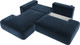 Миниатюра изображения товара Диван угловой Лига Диванов Лига-036 НПБ Модерн левый / 127776L (велюр Tower 13 синий)