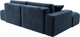 Миниатюра изображения товара Диван угловой Лига Диванов Лига-036 НПБ Модерн левый / 127776L (велюр Tower 13 синий)