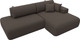 Миниатюра изображения товара Диван угловой Лига Диванов Лига-036 НПБ Модерн правый / 124698 (рогожка амур коричневый)
