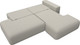 Миниатюра изображения товара Диван угловой Лига Диванов Лига-036 НПБ Модерн правый / 125472 (рогожка амур бежевый)