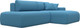 Миниатюра изображения товара Диван угловой Лига Диванов Лига-036 НПБ Модерн правый / 125473 (рогожка амур голубой)