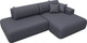 Миниатюра изображения товара Диван угловой Лига Диванов Лига-036 НПБ Модерн правый / 127773 (экокожа Grifon 15 серый)