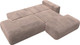 Миниатюра изображения товара Диван угловой Лига Диванов Лига-036 НПБ Модерн правый / 127775 (велюр Tower 05 бежевый)