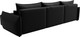 Миниатюра изображения товара Диван угловой Лига Диванов Лига-051 НПБ Лонг универсальный / 129892 (экокожа Grifon 18 черный)