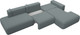 Миниатюра изображения товара Диван угловой Лига Диванов Лига-036 НПБ Модерн Лонг правый / 124696 (рогожка амур серый)