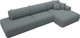 Миниатюра изображения товара Диван угловой Лига Диванов Лига-036 НПБ Модерн Лонг правый / 124696 (рогожка амур серый)