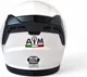 Миниатюра изображения товара Мотошлем AiM JK320 / 320-007-M (M, белый глянец)