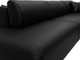 Миниатюра изображения товара Диван угловой Лига Диванов Лига-036 НПБ Модерн Лонг правый / 127752 (экокожа Grifon 18 черный)