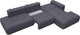 Миниатюра изображения товара Диван угловой Лига Диванов Лига-036 НПБ Модерн Лонг правый / 127753 (экокожа Grifon 15 серый)