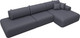 Миниатюра изображения товара Диван угловой Лига Диванов Лига-036 НПБ Модерн Лонг правый / 127753 (экокожа Grifon 15 серый)
