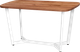 Миниатюра изображения товара Обеденный стол Millwood Мюнхен 140х80 (дуб табачный Craft/металл белый)