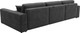 Миниатюра изображения товара Диван угловой Лига Диванов Лига-055 НПБ Лонг универсальный / 130241 (велюр Brut 16 темно-серый)