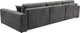 Миниатюра изображения товара Диван угловой Лига Диванов Лига-055 НПБ Лонг универсальный / 130252 (велюр Tower 10 серый)