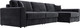 Миниатюра изображения товара Диван угловой Лига Диванов Лига-055 НПБ Лонг универсальный / 130253 (велюр Tower 11 темно-серый)