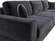 Миниатюра изображения товара Диван угловой Лига Диванов Лига-055 НПБ Лонг универсальный / 130253 (велюр Tower 11 темно-серый)