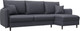 Миниатюра изображения товара Диван угловой Лига Диванов Лига-064 НПБ универсальный / 129934 (экокожа Grifon 15 серый)