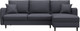 Миниатюра изображения товара Диван угловой Лига Диванов Лига-064 НПБ универсальный / 129934 (экокожа Grifon 15 серый)