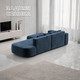 Миниатюра изображения товара Диван угловой Лига Диванов Лига-065 левый / 129808L (велюр Tower 13 синий)