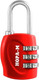 Миниатюра изображения товара Замок для чемодана Нора-М 610 кодовый / 17069 (красный)