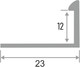 Миниатюра изображения товара Уголок под плитку Profiling ПО-Г12 (2.7м, слоновая кость)