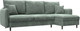 Миниатюра изображения товара Диван угловой Лига Диванов Лига-064 НПБ универсальный / 129642 (велюр Brut 08 зеленый)