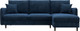 Миниатюра изображения товара Диван угловой Лига Диванов Лига-064 НПБ универсальный / 129643 (велюр Brut 11 синий)
