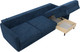 Миниатюра изображения товара Диван угловой Лига Диванов Лига-064 НПБ универсальный / 129643 (велюр Brut 11 синий)