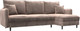 Миниатюра изображения товара Диван угловой Лига Диванов Лига-064 НПБ универсальный / 129627 (велюр Tower 05 бежевый)