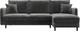 Миниатюра изображения товара Диван угловой Лига Диванов Лига-064 НПБ универсальный / 129629 (велюр Tower 10 серый)