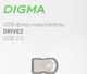 Миниатюра изображения товара USB flash накопитель Digma 128Gb Drive2 / DGFUM128A20SR (серебристый)