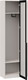 Миниатюра изображения товара Шкаф ТриЯ Порто СМ-393.07.233 с 1 дверью со стеклом (кашемир матовый/графит/стекло сатин черное)